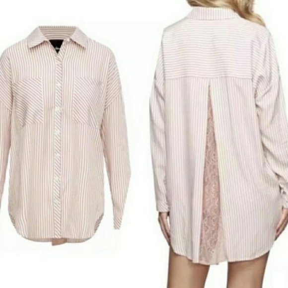 Sam Edelman Intimates Zephyr Striped Sleep Shirt